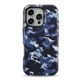 thumbnail image 1 of DesignSkinz Scratch-Resistant Hard Slim Case Compatible with iPhone 15 (Compatible with MagSafe) - Blue Vector Camo, 1 of 9