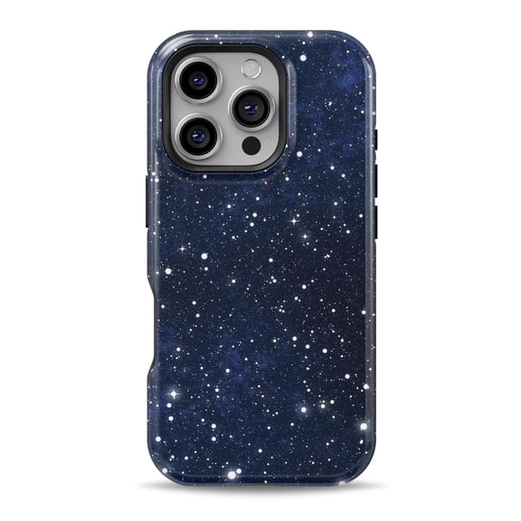 DesignSkinz Scratch-Resistant Hard Slim Case Compatible with iPhone 15 (Compatible with MagSafe) - Bright Starry Sky