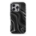 thumbnail image 1 of DesignSkinz Scratch-Resistant Hard Slim Case Compatible with iPhone 15 Plus (Compatible with MagSafe) - Black & Gray Marble, 1 of 9
