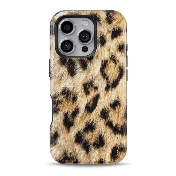 DesignSkinz Scratch-Resistant Hard Slim Case Compatible with iPhone 15 Plus (Compatible with MagSafe) - Real Cheetah Animal Print