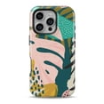 thumbnail image 1 of DesignSkinz Scratch-Resistant Hard Slim Case Compatible with iPhone 15 Pro (Compatible with MagSafe) - Simplistic Jungle Plants Collage V2, 1 of 9