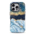thumbnail image 1 of DesignSkinz Scratch-Resistant Hard Slim Case Compatible with iPhone 15 Pro Max (Compatible with MagSafe) - Foiled Marble Agate, 1 of 9
