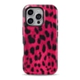 thumbnail image 1 of DesignSkinz Scratch-Resistant Hard Slim Case Compatible with iPhone 15 Pro Max (Compatible with MagSafe) - Fuzzy Real Pink Leopard Print, 1 of 9
