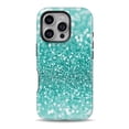 thumbnail image 1 of DesignSkinz Scratch-Resistant Hard Slim Case Compatible with iPhone 15 Pro Max (Compatible with MagSafe) - Turquoise Unfocused Glimmer, 1 of 9