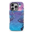 thumbnail image 1 of DesignSkinz Scratch-Resistant Hard Slim Case Compatible with iPhone 16 (Compatible with MagSafe) - Nocturnal Fantasy River, 1 of 9