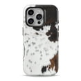 thumbnail image 1 of DesignSkinz Scratch-Resistant Hard Slim Case Compatible with iPhone 16 Plus (Compatible with MagSafe) - Modern Cowhide Chic V7, 1 of 9