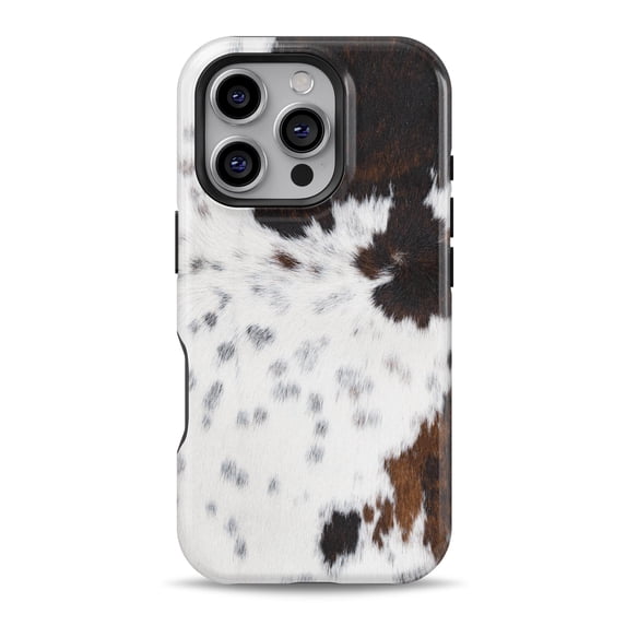 DesignSkinz Scratch-Resistant Hard Slim Case Compatible with iPhone 16 Plus (Compatible with MagSafe) - Modern Cowhide Chic V7
