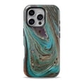thumbnail image 1 of DesignSkinz Scratch-Resistant Hard Slim Case Compatible with iPhone 16 Plus (Compatible with MagSafe) - Swirling Dark Acrylic Marble, 1 of 9
