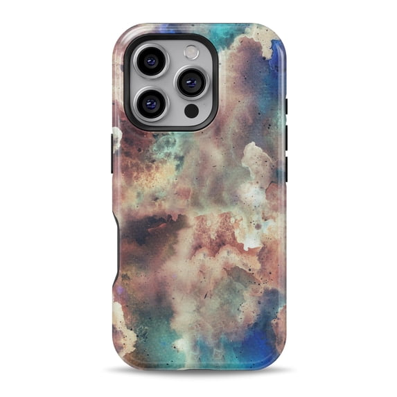 DesignSkinz Scratch-Resistant Hard Slim Case Compatible with iPhone 16 Pro (Compatible with MagSafe) - Abstract Bright Watercolor