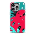 thumbnail image 1 of DesignSkinz Scratch-Resistant Hard Slim Case Compatible with iPhone 16 Pro Max (Compatible with MagSafe) - Red and Teal Tropical Plants, 1 of 9