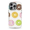 thumbnail image 1 of DesignSkinz Scratch-Resistant Hard Slim Case Compatible with iPhone 16 Pro Max (Compatible with MagSafe) - Yummy Colored Donuts, 1 of 9