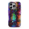 thumbnail image 1 of DesignSkinz Scratch-Resistant Hard Slim Case Compatible with iPhone SE Gen 2/3 (Compatible with MagSafe) - Neon Paint Mixtured Surface, 1 of 9