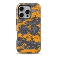 thumbnail image 1 of DesignSkinz Scratch-Resistant Hard Slim Case Compatible with iPhone SE Gen 2/3 (Compatible with MagSafe) - Orange and Gray Digital Camouflage, 1 of 9