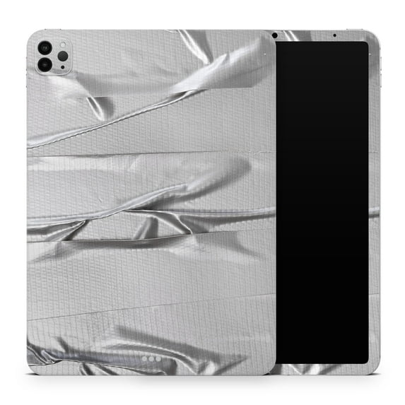 DesignSkinz Silver Duct Tape Full-Body Skin Decal Wrap Cover for iPad Pro 11” 1st Gen (A1980/A1934/A2013/A1979)