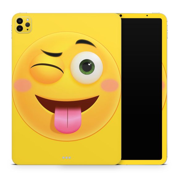 DesignSkinz Smiley Wink Friendly Emoticons Full-Body Skin Decal Wrap Cover for iPad Mini 6 (A2568)