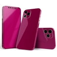 thumbnail image 1 of DesignSkinz Solid Dark Pink V2 Full-Body Skin Decal Wrap Cover for iPhone 15, 1 of 9