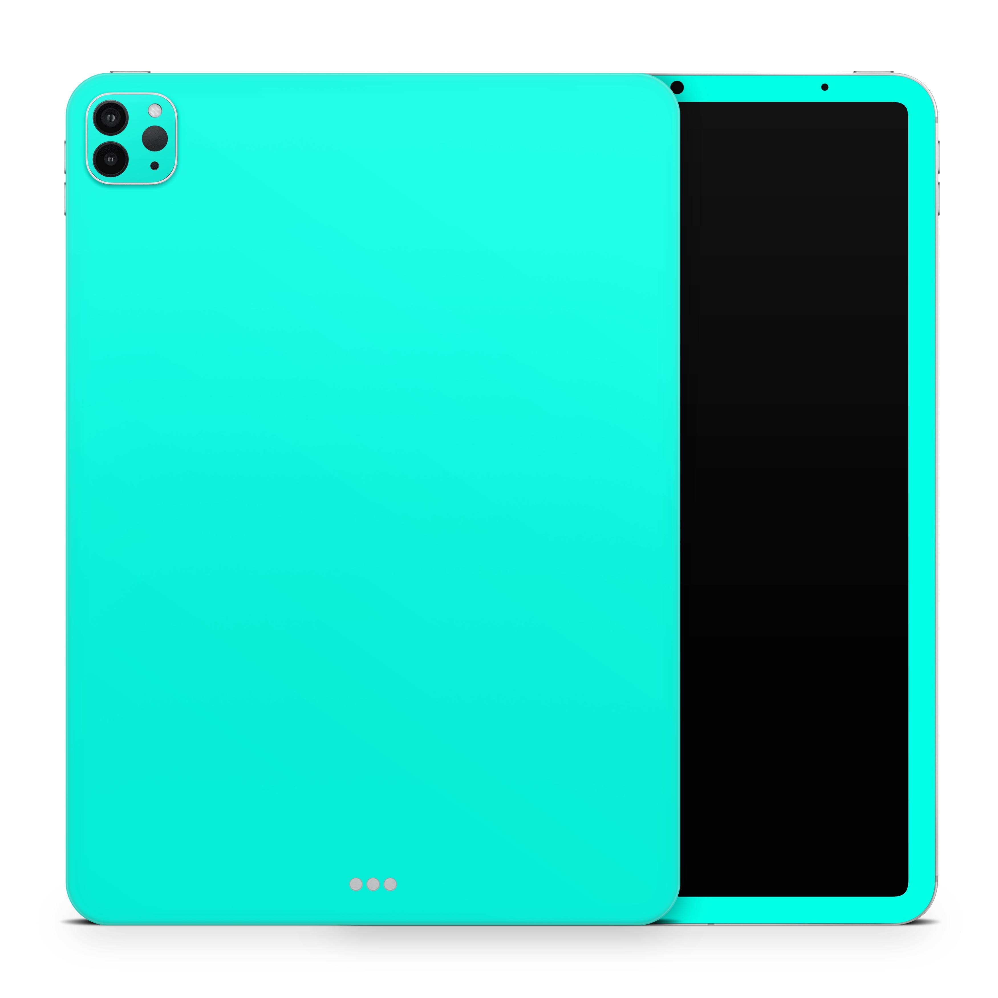 DesignSkinz Solid Mint V2 FullBody Skin Decal Wrap Cover for iPad 9th