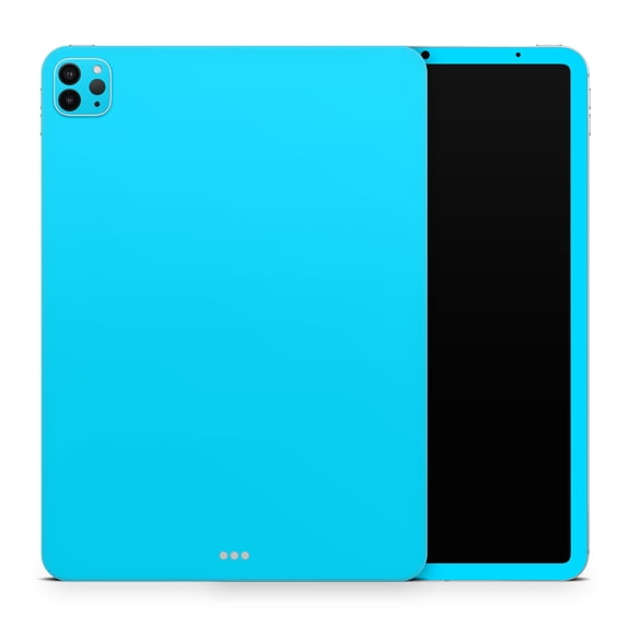 DesignSkinz Solid Turquoise Blue Full-Body Skin Decal Wrap Cover for iPad Pro 12.9” 3rd Gen (A1876/A1895/A2014)