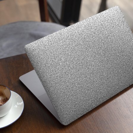 DesignSkinz Sparkling Silver Ultra Metallic Glitter Full-Body Skin Decal Wrap Cover for MacBook 12" Retina (A1534)