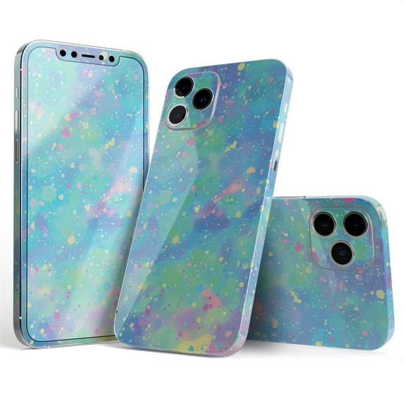 DesignSkinz Splattered Opal Gemstone V1 Full-Body Skin Decal Wrap Cover for iPhone 16 Pro Max