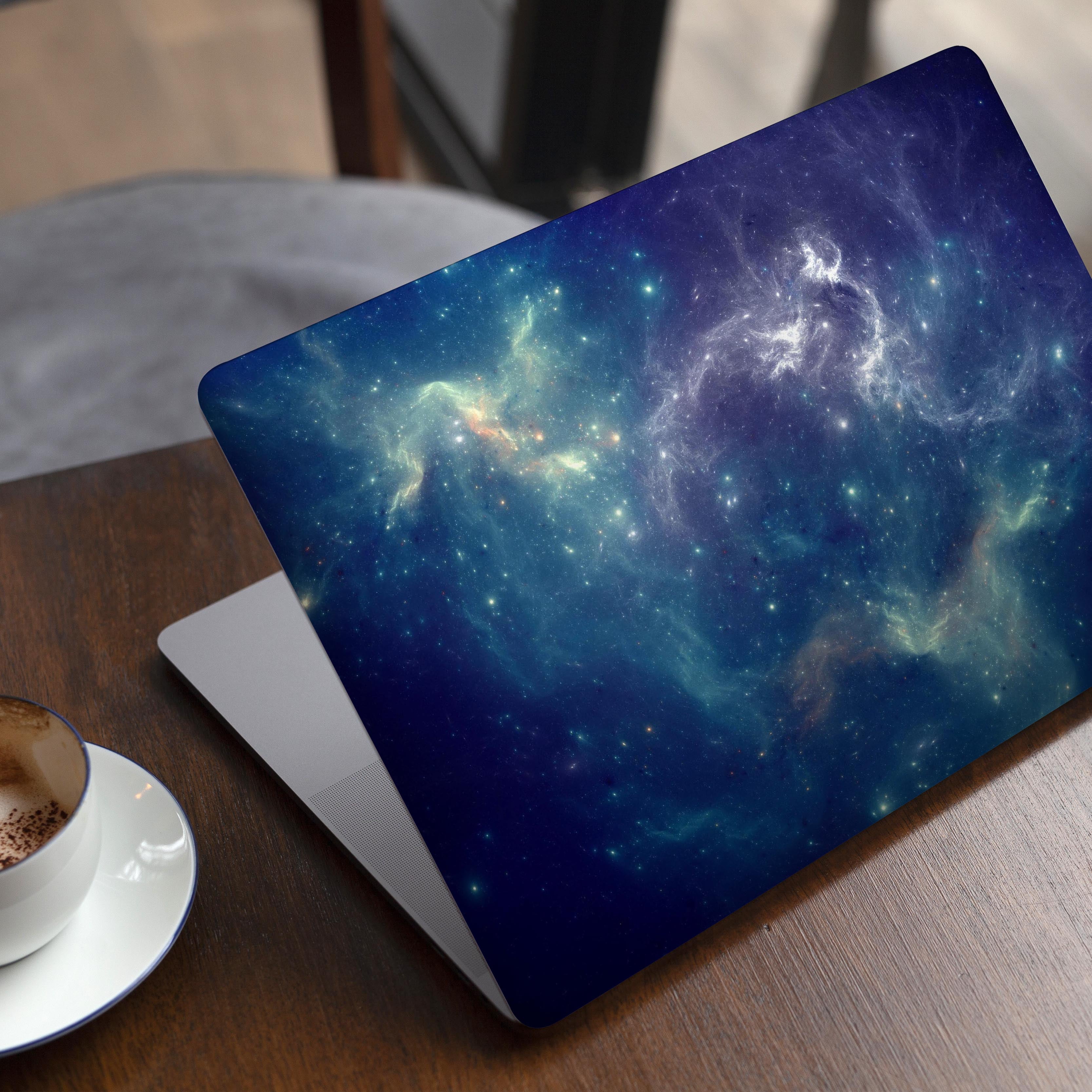 Skin Vinyle Décalque Pour MacBook Pro 13" Retina Touch Bar - Modèle Circuit2 Bleu