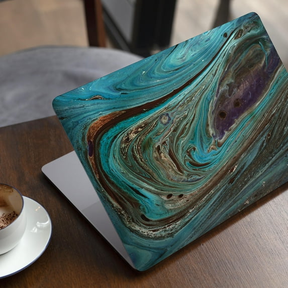 DesignSkinz Swirling Dark Acrylic Marble Full-Body Skin Decal Wrap Cover for MacBook Air 11"(A1465/A1370)