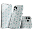 thumbnail image 1 of DesignSkinz Teal Micro Anchors Full-Body Skin Decal Wrap Cover for iPhone 14, 1 of 9