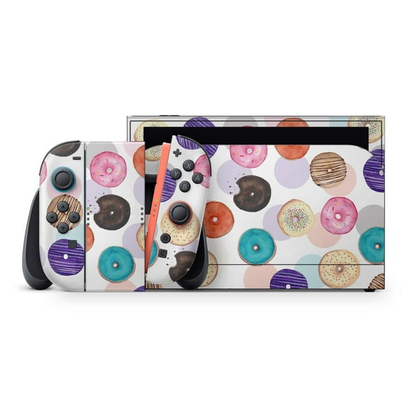 DesignSkinz The Colorful Donut Overlay Full-Body Skin Decal Wrap Cover for Nintendo Switch 2