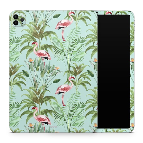 DesignSkinz The Tropical Flamingo Scene Full-Body Skin Decal Wrap Cover for iPad Mini 6 (A2568)
