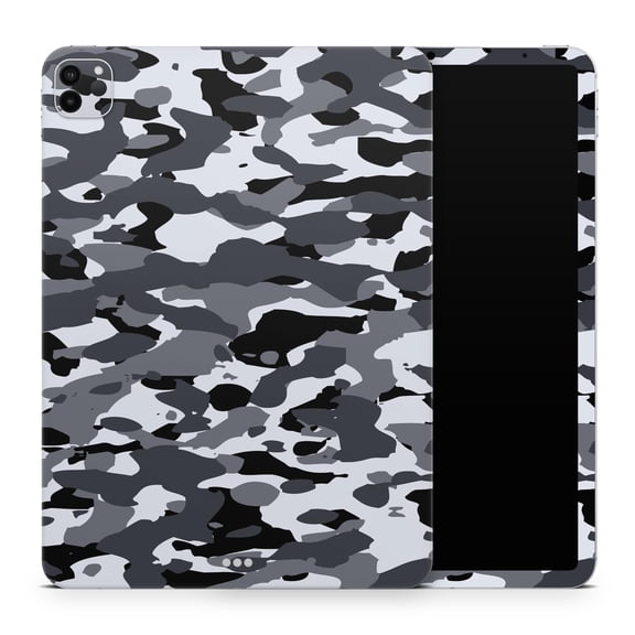 DesignSkinz Traditional Black & White Camo Full-Body Skin Decal Wrap Cover for iPad Mini 6 (A2568)
