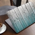 thumbnail image 1 of DesignSkinz Trendy Teal to White Aged Wood Planks Full-Body Skin Decal Wrap Cover for MacBook Air 13” 2020 (A2179), 1 of 1