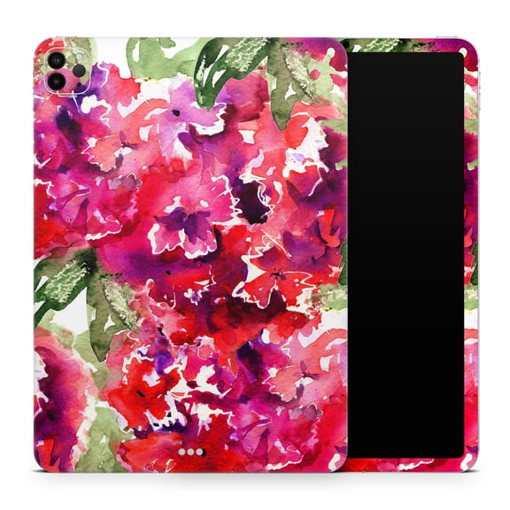DesignSkinz Tropical Hydrangea Flowers Full-Body Skin Decal Wrap Cover for iPad 4th Gen (A1458/A1459/A1460)