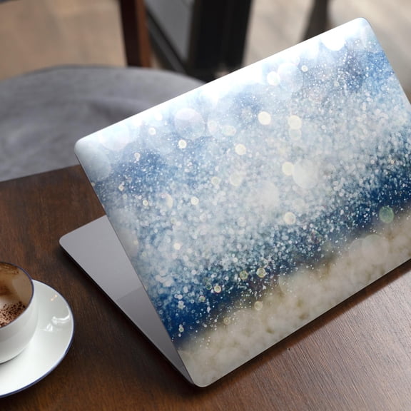 DesignSkinz Unfocused Blue and Gold Sparkles Full-Body Skin Decal Wrap Cover for MacBook 12" Retina (A1534)