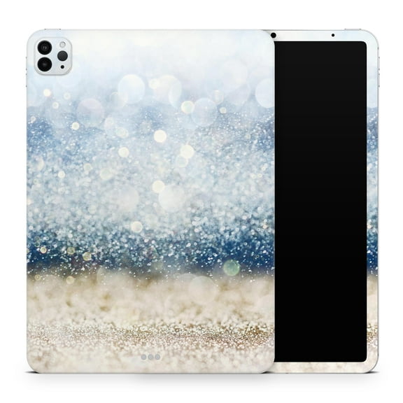 DesignSkinz Unfocused Blue and Gold Sparkles Full-Body Skin Decal Wrap Cover for iPad (A1219/A1337)