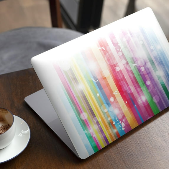 DesignSkinz Unfocused Color Vector Bars Full-Body Skin Decal Wrap Cover for MacBook Pro 13" with CD Drive (A1278)