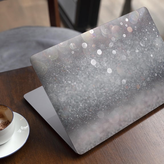 DesignSkinz Unfocused Grayscale Glimmering Orbs of Light Full-Body Skin Decal Wrap Cover for MacBook 12" Retina (A1534)