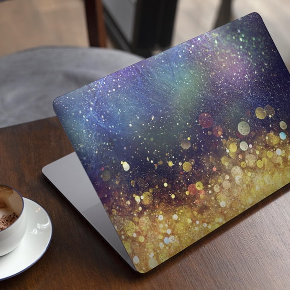 DesignSkinz Unfocused MultiColor Gold Sparkle Full-Body Skin Decal Wrap Cover for MacBook 12" Retina (A1534)