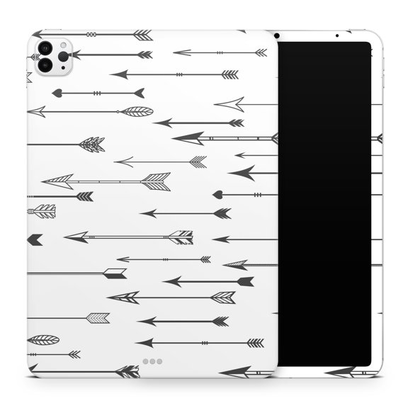 DesignSkinz Vector Black Arrows Full-Body Skin Decal Wrap Cover for iPad 5th Gen 9.7”(A1822/A1823)