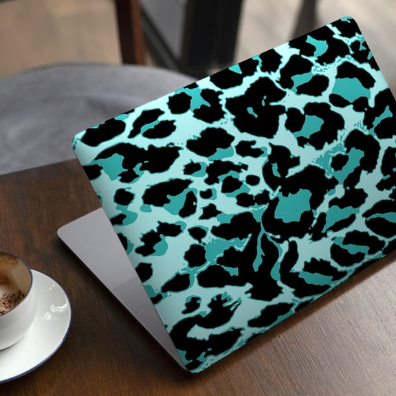 DesignSkinz Vector Hot Turquoise Cheetah Print Full-Body Skin Decal Wrap Cover for MacBook 12" Retina (A1534)