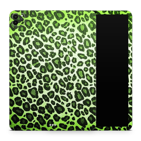DesignSkinz Vibrant Green Leopard Print Full-Body Skin Decal Wrap Cover for iPad Mini 2 (A1489/A1490)