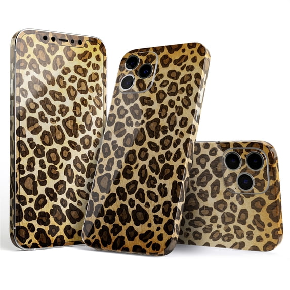 DesignSkinz Vibrant Leopard Print V23 Full-Body Skin Decal Wrap Cover for iPhone 14 Pro