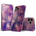 thumbnail image 1 of DesignSkinz Vibrant Sparkly Pink Nebula Full-Body Skin Decal Wrap Cover for iPhone 12 Pro, 1 of 9