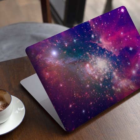 DesignSkinz Vibrant Sparkly Pink Space Full-Body Skin Decal Wrap Cover for MacBook 12" Retina (A1534)