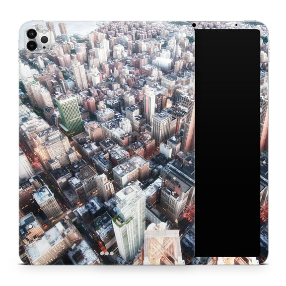 DesignSkinz Vintage Aerial Cityscape Full-Body Skin Decal Wrap Cover for iPad Mini 6 (A2568)
