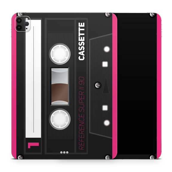 DesignSkinz Vintage Retro Audio Cassette Tape V3 Full-Body Skin Decal Wrap Cover for iPad (A1219/A1337)