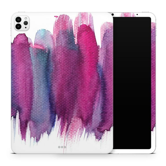 DesignSkinz Violet Mixed Watercolor Full-Body Skin Decal Wrap Cover for iPad Pro 13" M4 2024 (A2925/A2926)
