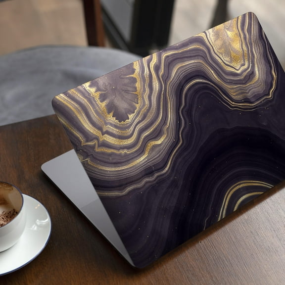 DesignSkinz Vivid Agate Vein Slice Foiled V14 Full-Body Skin Decal Wrap Cover for MacBook Air 13” 2020 (A2179)