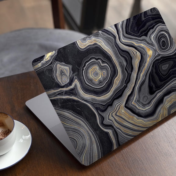 DesignSkinz Vivid Agate Vein Slice Foiled V15 Full-Body Skin Decal Wrap Cover for MacBook 12" Retina (A1534)