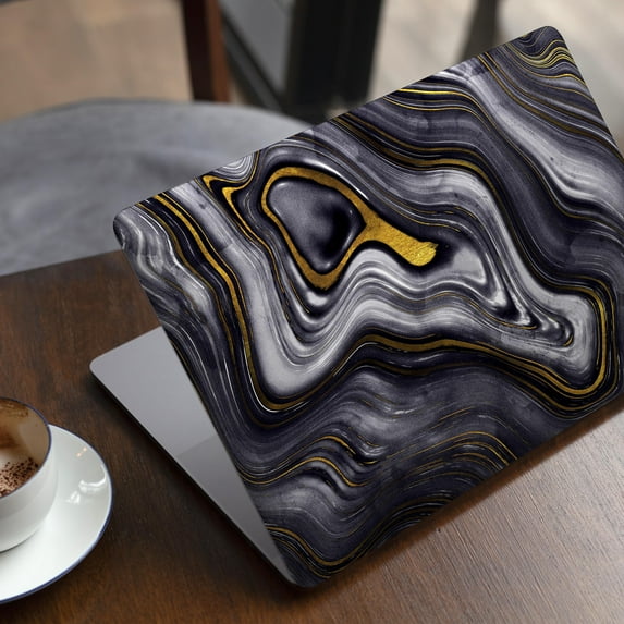 DesignSkinz Vivid Agate Vein Slice Foiled V17 Full-Body Skin Decal Wrap Cover for MacBook Pro 16" M1/M2/M3 (A2485/A2780/A2991)