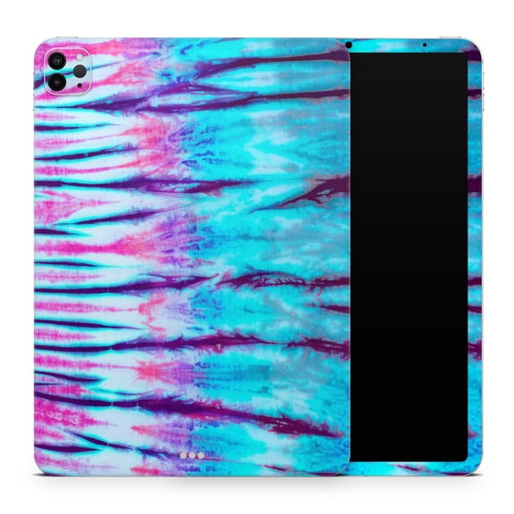 DesignSkinz Vivid Blue Washed Tie Dye V1 Full-Body Skin Decal Wrap Cover for iPad Pro 11” 1st Gen (A1980/A1934/A2013/A1979)